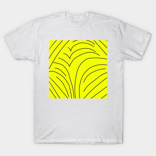 yellow black background pattern design T-Shirt by Artistic_st